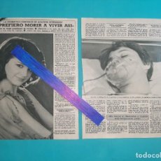 Coleccionismo de Revista Diez Minutos: AZUCENA HERNANDEZ- EXCLUSIVA -PREFIERO MORIR A VIVIR ASI -RECORTE 3 PAG- DIEZ MINUTOS AÑO 1987