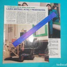 Coleccionismo de Revista Diez Minutos: LAURA BAYONAS- ENTREVISTA- RECORTE 3 PAG- DIEZ MINUTOS AÑO 1987