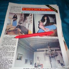Coleccionismo de Revista Diez Minutos: RECORTE : SE QUEMO LA CASA DE MARIA CASAL. DIEZ MINUTOS, NVMBRE 1980(#)
