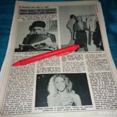 Coleccionismo de Revista Diez Minutos: RECORTE : SYDNE ROME, HABLA DE JULIO IGLESIAS. DIEZ MINUTOS, NVMBRE 1980(#)
