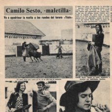 Coleccionismo de Revista Diez Minutos: CAMILO SESTO: REPORTAJE GRÁFICO DE LOS AÑOS 70