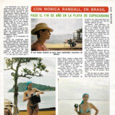 Coleccionismo de Revista Diez Minutos: MÓNICA RANDALL EN BRASIL: ENTREVISTA Y REPORTAJE GRÁFICO. 1975. Lote 283203258
