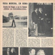 Coleccionismo de Revista Diez Minutos: ROSA MORENA: REPORTAJE GRÁFICO. AÑOS 70