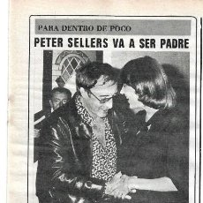 Coleccionismo de Revista Diez Minutos: GACETILLA DE PETER SELLERS. AÑOS 70