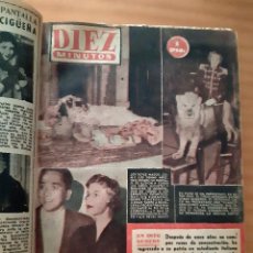 Coleccionismo de Revista Diez Minutos: DIEZ MINUTOS - TOMO CON LOS NÚMEROS 173 A 189 + EXTRA - 17 NÚMEROS - DE DICIEMBRE 1954 A ABRIL 1955. Lote 359994595