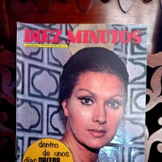 Coleccionismo de Revista Diez Minutos: REVISTA DIEZ MINUTOS Nº 1112, DICIEMBRE 1972. SOFIA LOREN. POSTER DE GLENN FORD. Lote 363021610