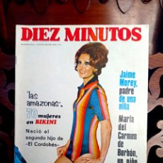 Coleccionismo de Revista Diez Minutos: REVISTA DIEZ MINUTOS Nº 1110, DICIEMBRE 1972. EL CORDOBES, JAIME MOREY. POSTER DE ROBERT MITCHUM. Lote 363021690