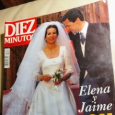 Coleccionismo de Revista Diez Minutos: 10 MINUTOS. BODA ELENA Y JAIME 1995. Lote 402143999