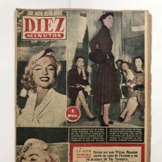Collezionismo di Rivista Diez Minutos: REVISTA DIEZ MINUTOS, AÑO 1954 - MARILYN MONROE EN PORTADA Y HOJAS INTERIORES