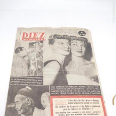 Coleccionismo de Revista Diez Minutos: M69 REVISTA DIEZ MINUTOS 2 DE NOVIEMBRE 1952 Nº 62 1 PTA