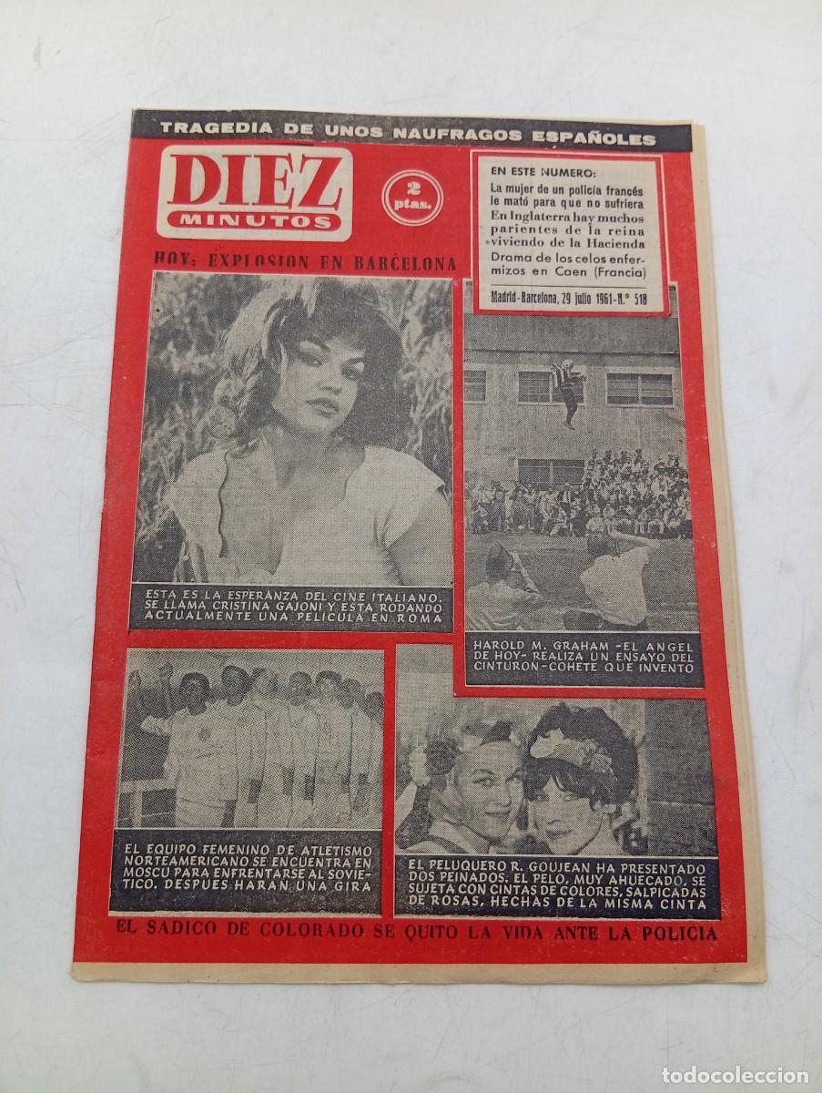 Coleccionismo de Revista Diez Minutos: REVISTA DIEZ MINUTOS. N&ordm; 518. A&Ntilde;O 1961. HAROLD M. GRAHAM. CRISTINA GAJONI. HENRIETTE PEROL.... LEER.