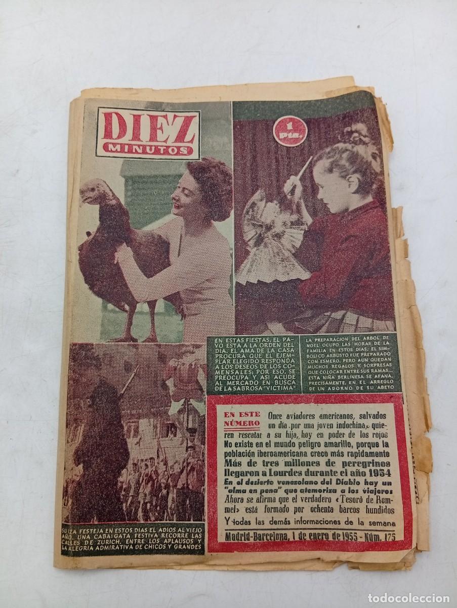 Coleccionismo de Revista Diez Minutos: REVISTA DIEZ MINUTOS. N&ordm; 175. A&Ntilde;O 1955. SUIZA FESTEJA EL ADIOS DEL A&Ntilde;O VIEJO. NI&Ntilde;A BERLINESA.. LEER.