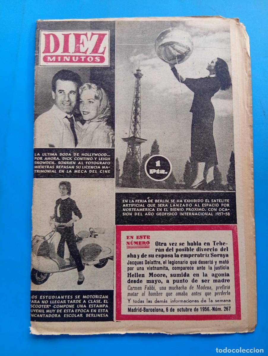Coleccionismo de Revista Diez Minutos: REVISTA DIEZ MINUTOS. N&ordm; 267. A&Ntilde;O 1956. FERIA DE BERLIN. ULTIMA BODA DE HOLLYWOOD. DRAMA DE... LEER.