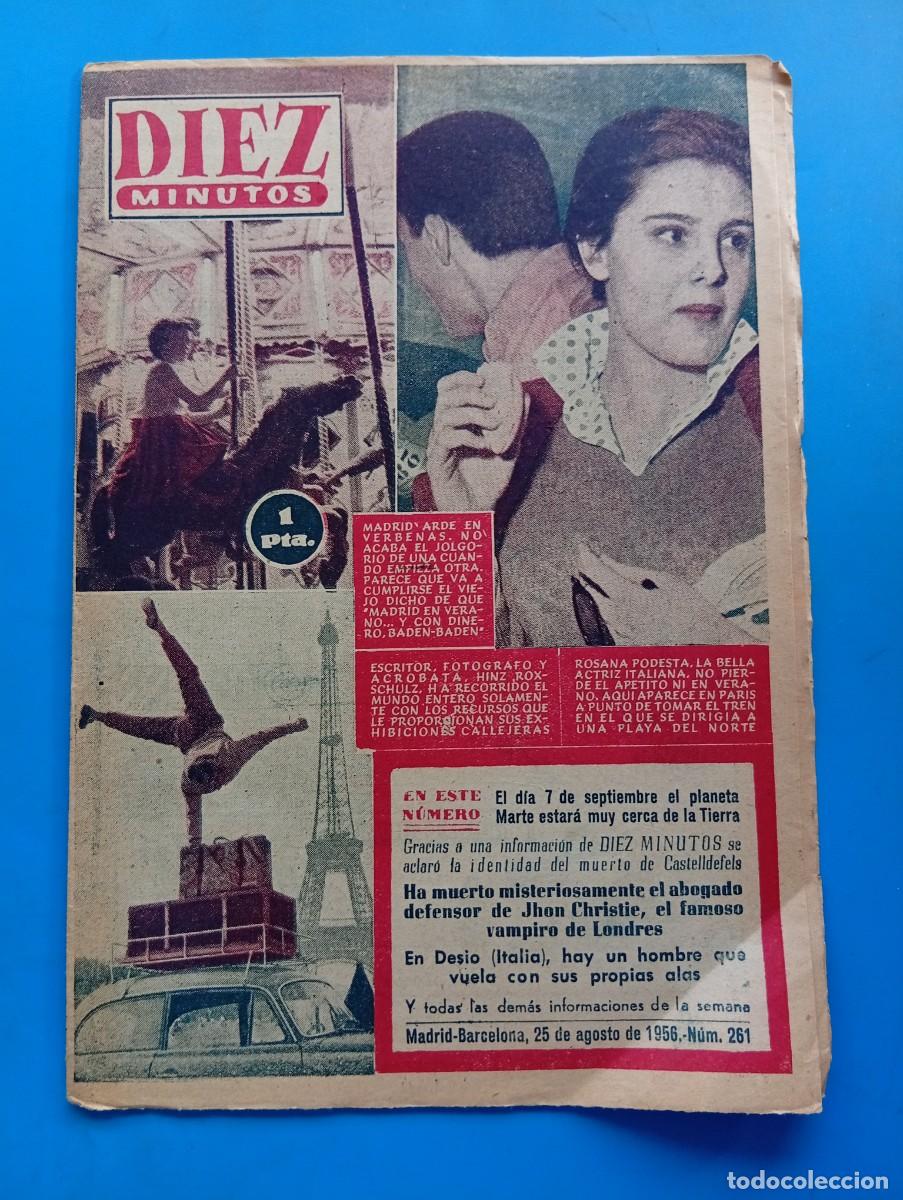 Coleccionismo de Revista Diez Minutos: REVISTA DIEZ MINUTOS. N&ordm; 261. A&Ntilde;O 1956. ROSANA PODESTA. MARTE A LA VISTA. ASTONOMOS DE TODO... LEER.