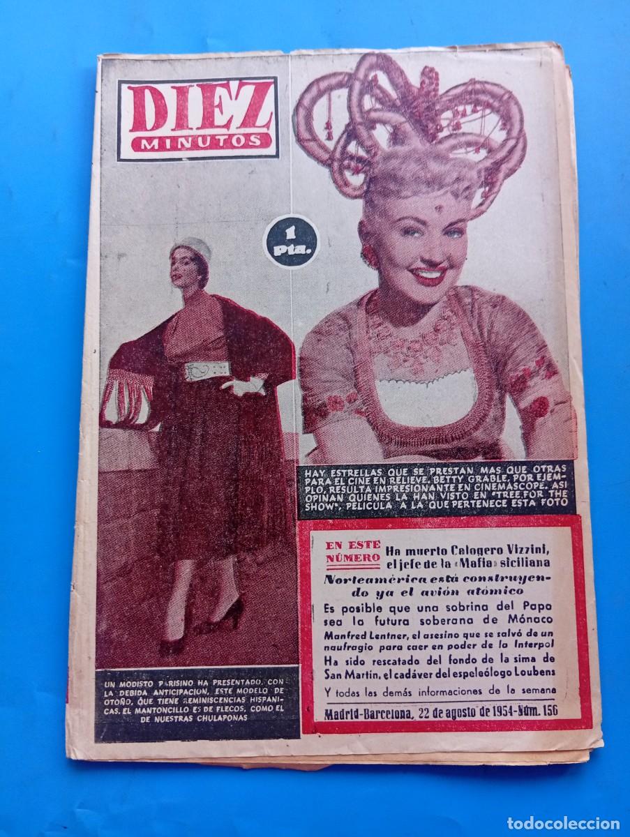 Coleccionismo de Revista Diez Minutos: REVISTA DIEZ MINUTOS. N&ordm; 156. A&Ntilde;O 1954. WILLIAM GORDON. EL TESORO DEL PIRATA MORGAN (COLOMBIA)..LEER