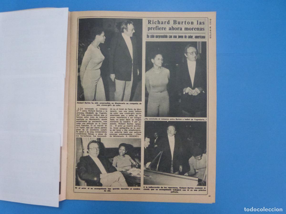 Coleccionismo de Revista Diez Minutos: RECORTE REPORTAJE CLIPPING DE RICHARD BURTON REVISTA DIEZ MINUTOS N&ordm; 1225 PAG 41