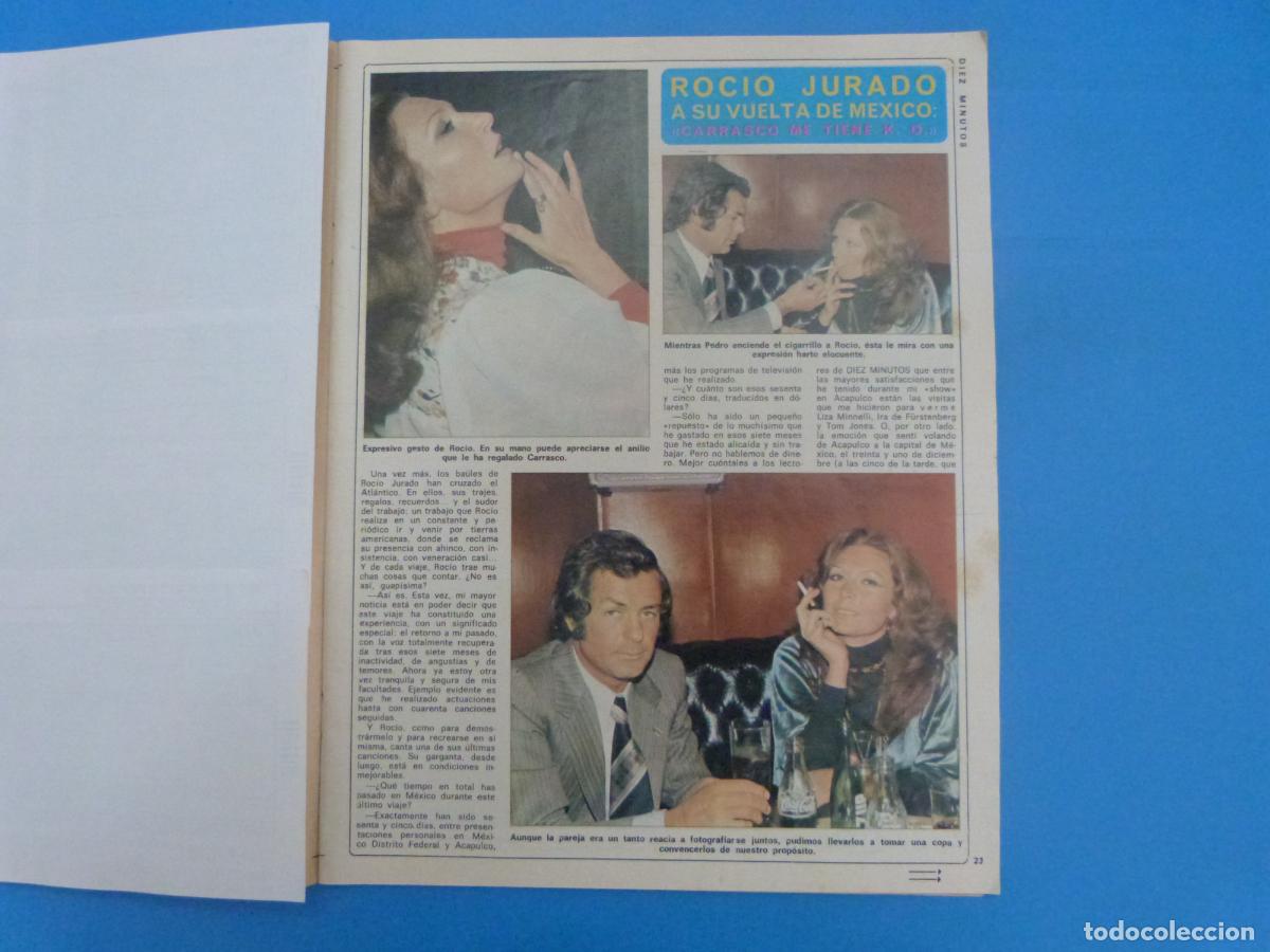 Coleccionismo de Revista Diez Minutos: RECORTE REPORTAJE CLIPPING DE ROCIO JURADO REVISTA DIEZ MINUTOS N&ordm; 1225 PAG 23-24