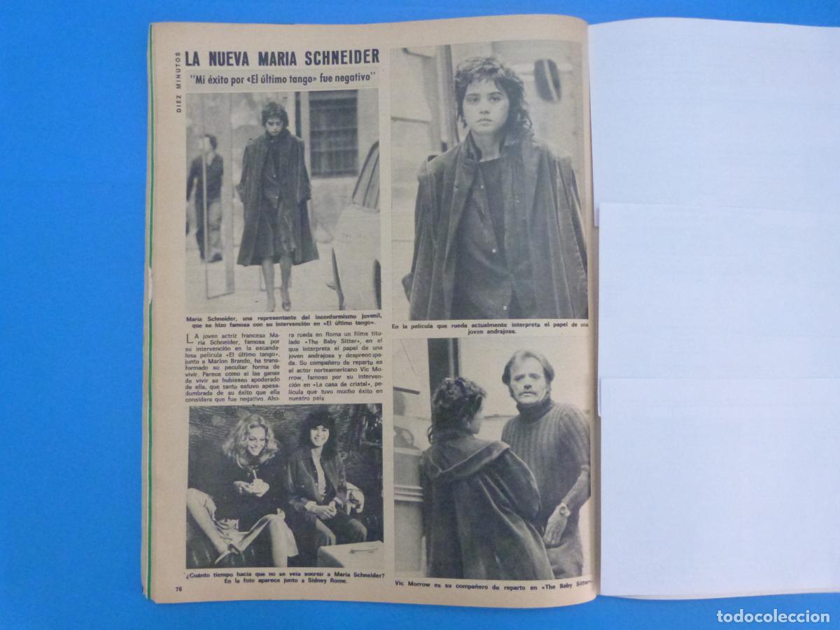 Coleccionismo de Revista Diez Minutos: RECORTE REPORTAJE CLIPPING DE MARIA SCHENEIDER REVISTA DIEZ MINUTOS N&ordm; 1225 PAG 76