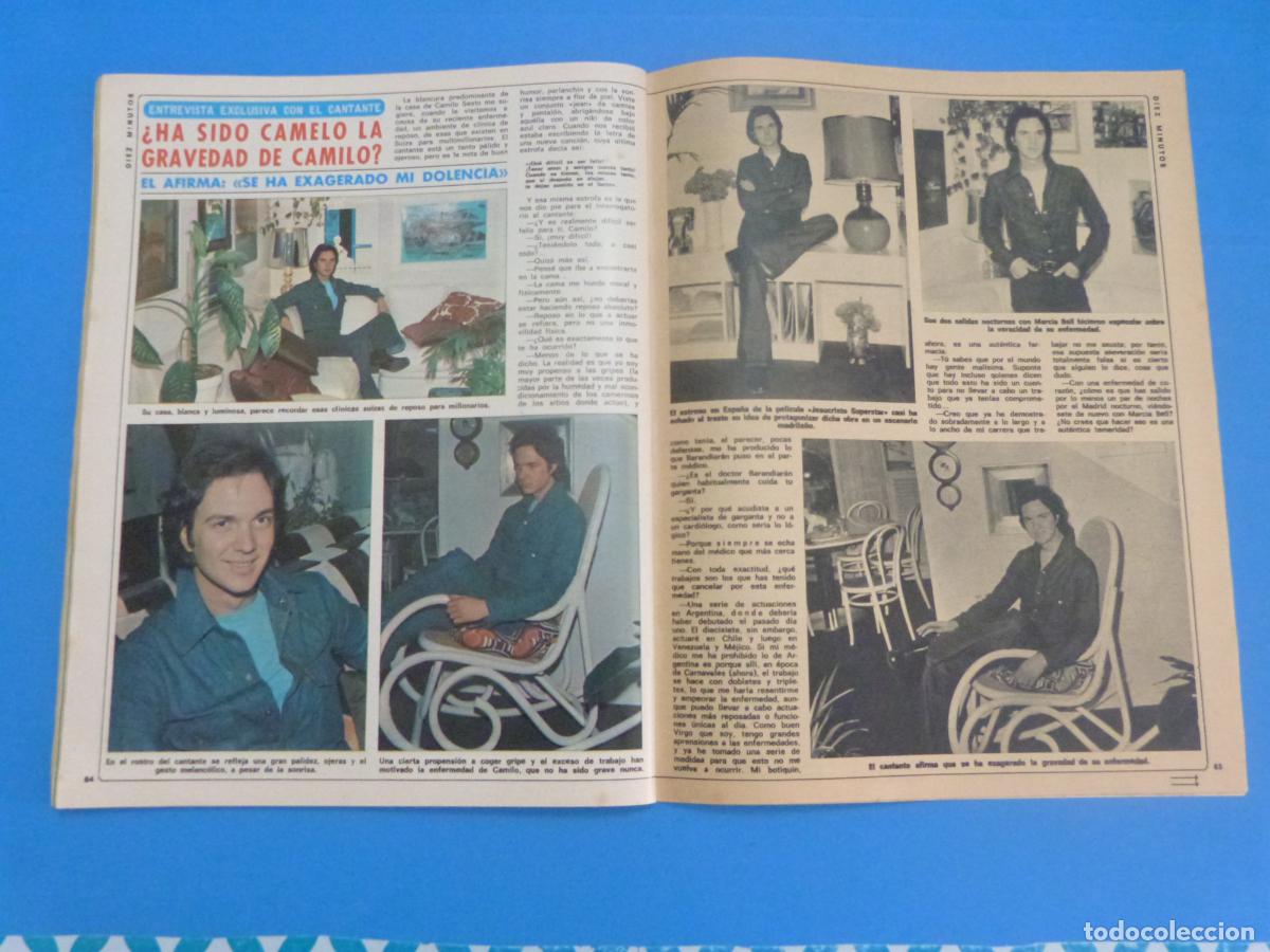 Coleccionismo de Revista Diez Minutos: RECORTE REPORTAJE CLIPPING DE CAMILO SESTO REVISTA DIEZ MINUTOS N&ordm; 1225 PAG 84-86