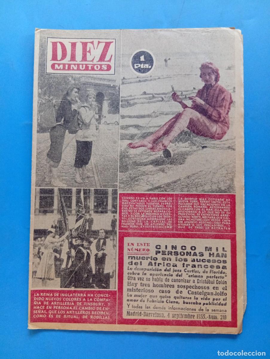 Collection Magazine Diez Minutos: REVISTA DIEZ MINUTOS. N&ordm; 210. A&Ntilde;O 1955. LA OTRA VIDA DE LUIS MIGUEL. EL BEVERLY HILTON DE LOS.. LEER