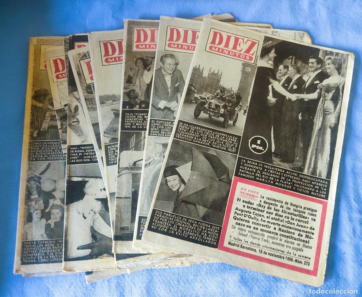 Sammeln von Zeitschriften Diez Minutos: LOTE DE 10 REVISTAS ORIGINALES DIEZ MINUTOS A&Ntilde;OS 50