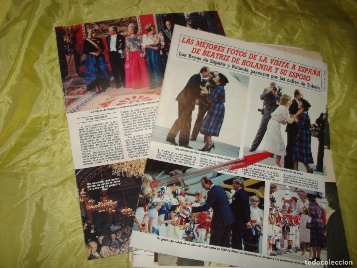 Collezionismo di Rivista Diez Minutos: RECORTE : LAS MEJORES FOTOS DE LA VISITA A ESPA&Ntilde;A DE BEATRIZ DE HOLANDA. DIEZ MINUTOS, OCTUB 1985
