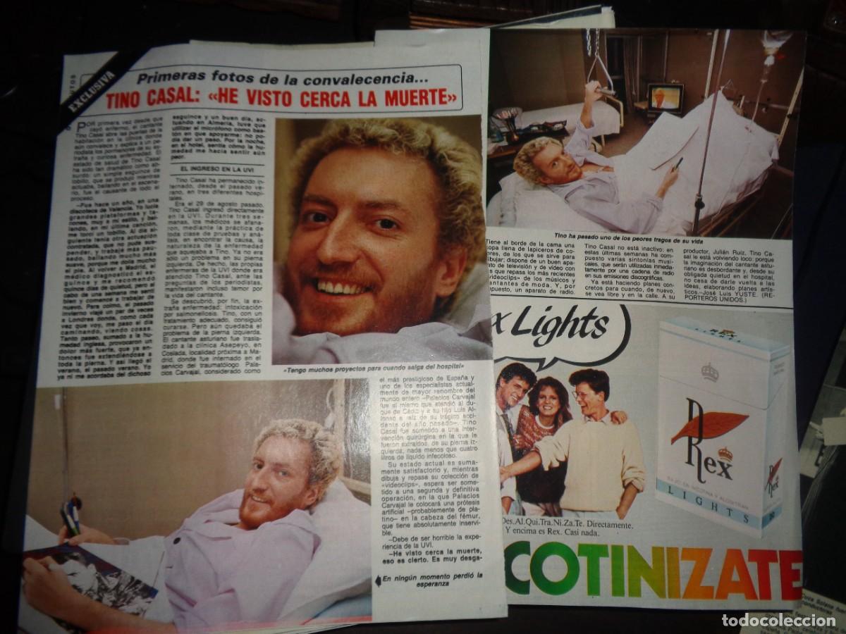 Collezionismo di Rivista Diez Minutos: RECORTE : TINO CASAL, HA VISTO LA MUERTE DE CERCA. DIEZ MINUTOS, NVBRE 1985