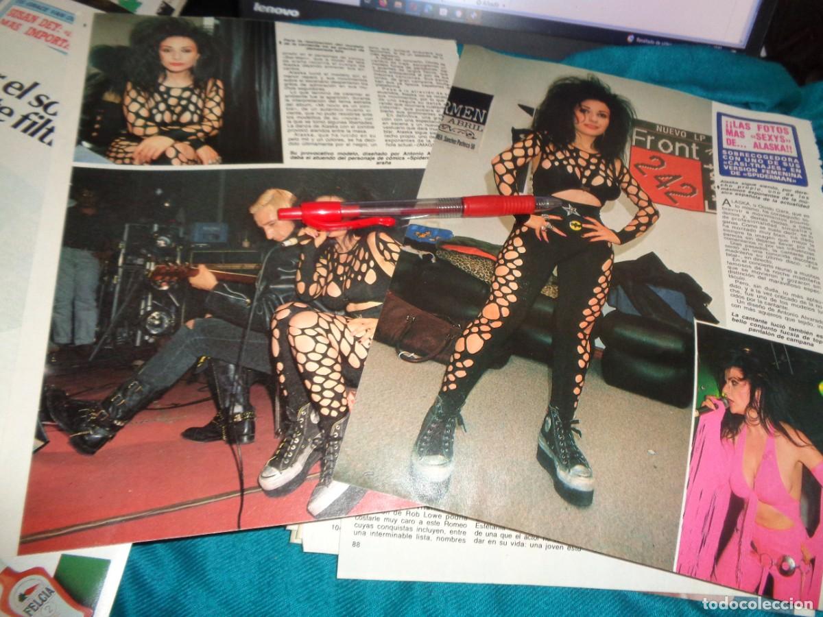 Coleccionismo de Revista Diez Minutos: RECORTE : LAS FOTOS MAS SEXYS DE ALASKA. DIEZ MINUTOS, JUNIO 1989