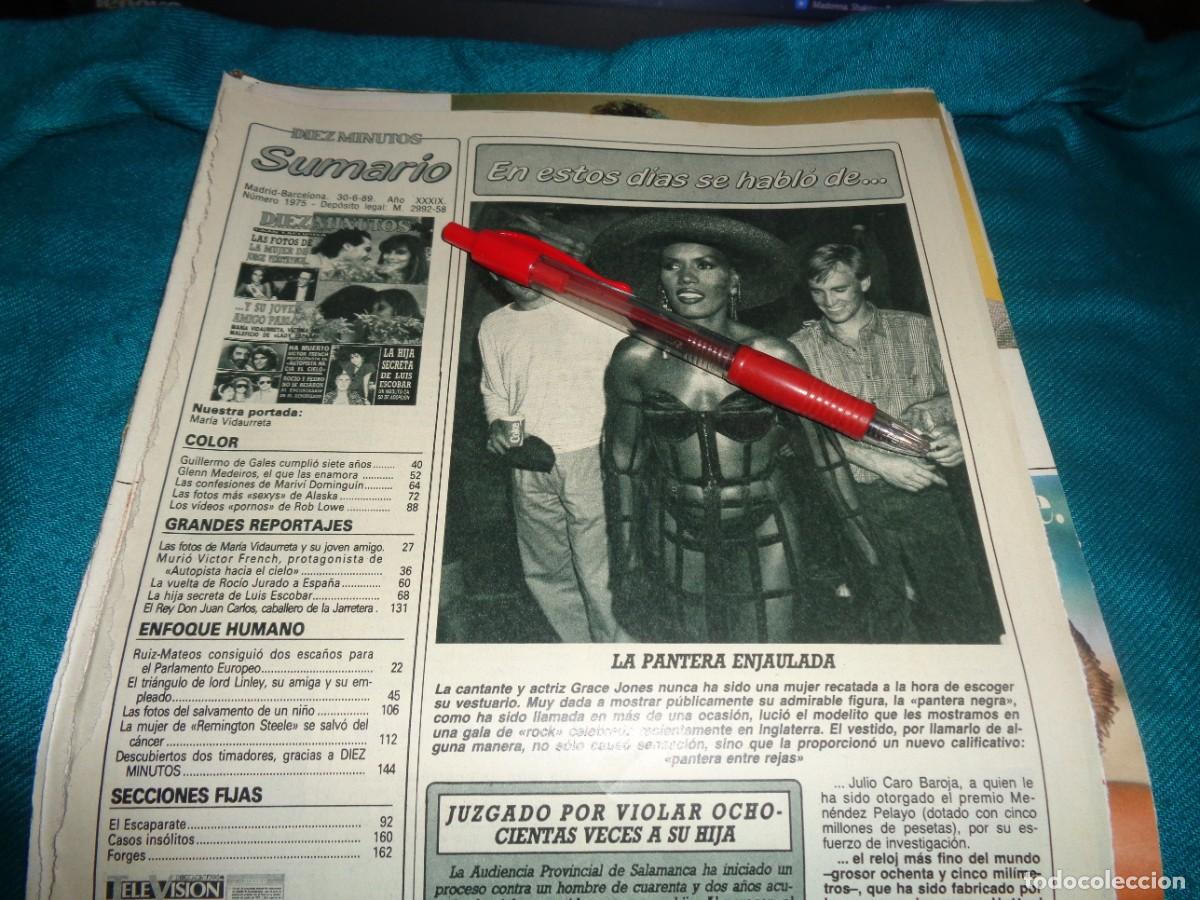 Coleccionismo de Revista Diez Minutos: RECORTE : GRACE JONES, LA PANTERA ENJAULADA. DIEZ MINUTOS, JUNIO 1989