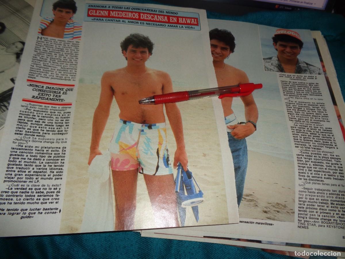 Coleccionismo de Revista Diez Minutos: RECORTE : GLENN MEDEIROS EN HAWAI. DIEZ MINUTOS, JUNIO 1989