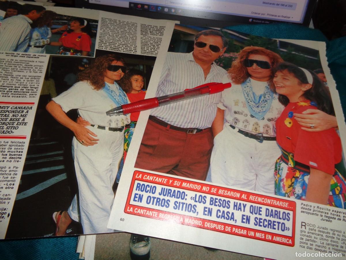 Coleccionismo de Revista Diez Minutos: RECORTE : ROCIO JURADO Y SU MARIDO NO SE BESARON EN AEROPUERTO. DIEZ MINUTOS, JUNIO 1989