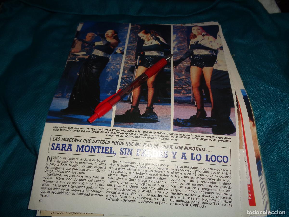 Collection Magazine Diez Minutos: RECORTE : SARA MONTIEL, SIN FALDA Y A LO LOCO. DIEZ MINUTOS, ABRIL 1988