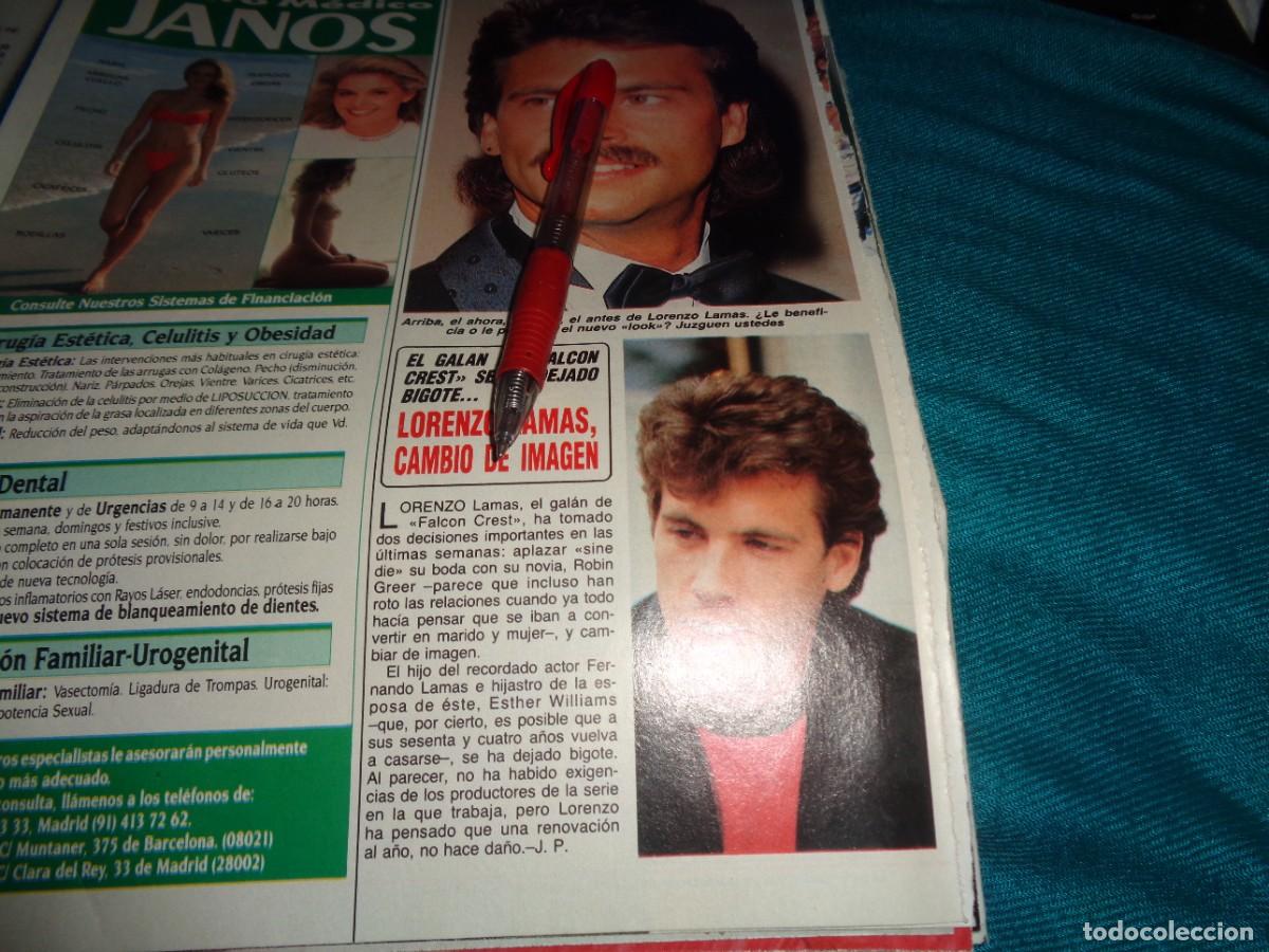 Collezionismo di Rivista Diez Minutos: RECORTE : LORENZO LAMAS, CAMBIO DE LOOK. DIEZ MINUTOS, MAYO 1988