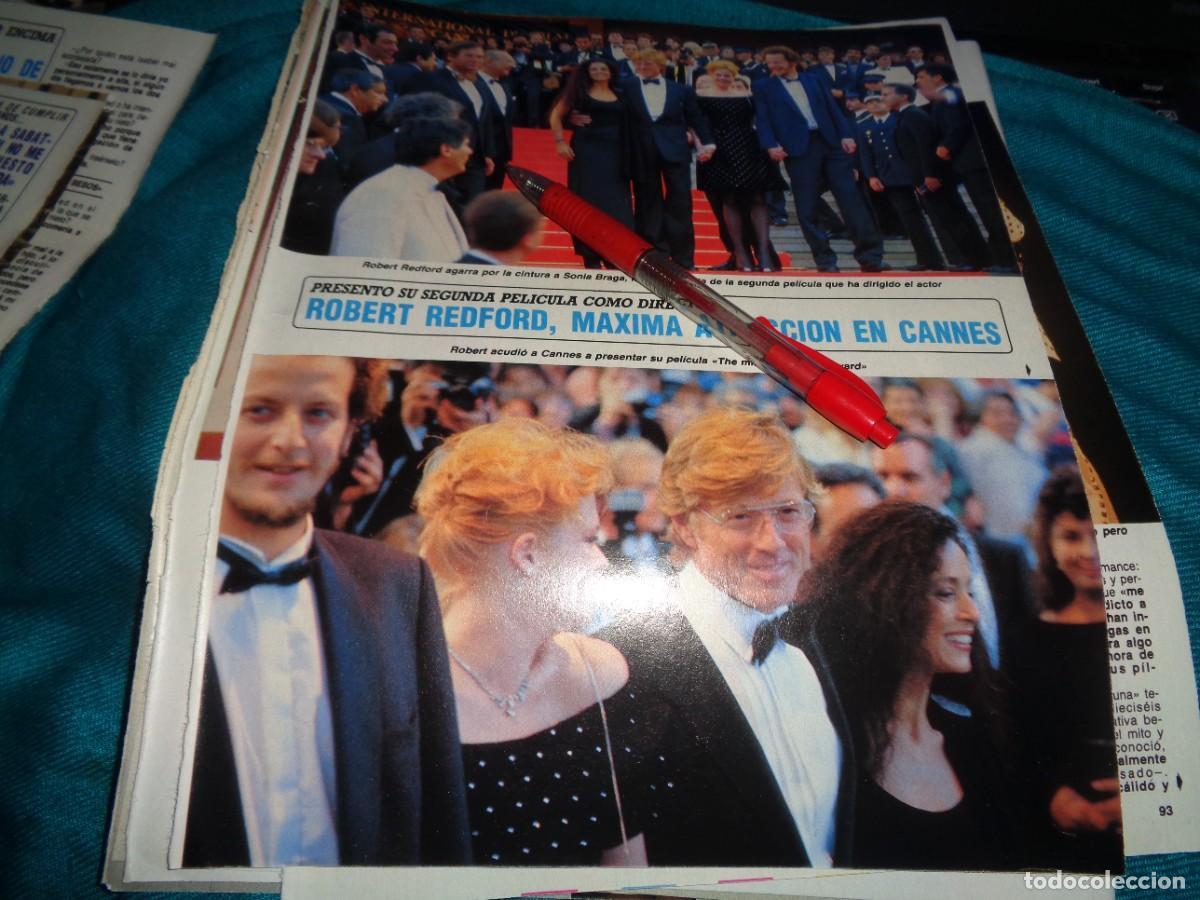 Coleccionismo de Revista Diez Minutos: RECORTE : ROBERT REDFORD, MAXIMA ATRACCION EN CANNES. DIEZ MINUTOS, MAYO 1988