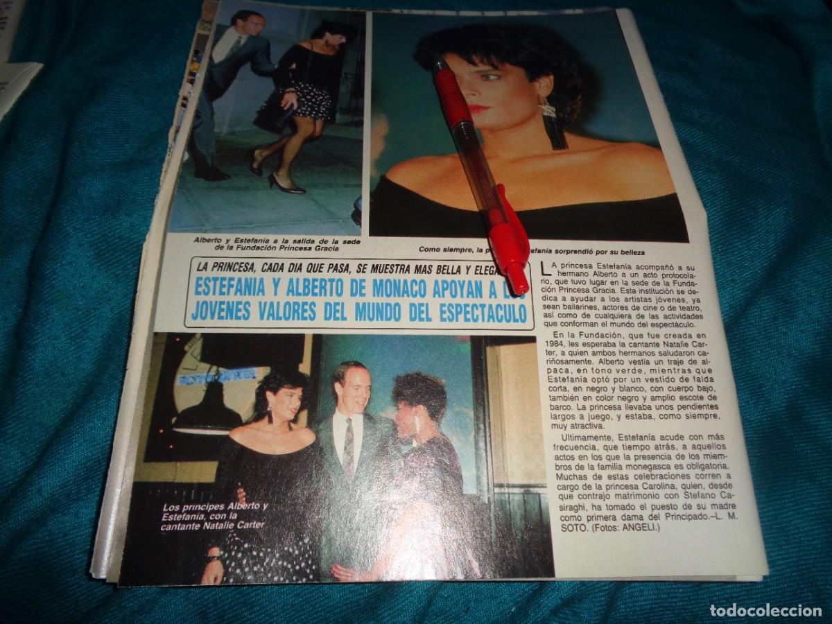 Coleccionismo de Revista Diez Minutos: RECORTE : ESTEFANIA Y ALBERTO DE MONACO, CON EL MUNDO DEL ESPECTACULO. DIEZ MINUTOS, MAYO 1988