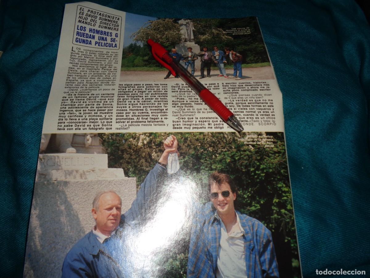 Coleccionismo de Revista Diez Minutos: RECORTE : LOS HOMBRES G, RUEDAN SU SEGUNDA PELICULA. DIEZ MINUTOS, MAYO 1988