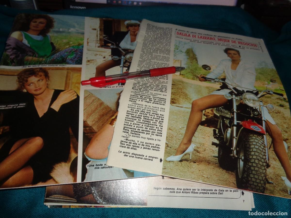 Coleccionismo de Revista Diez Minutos: RECORTE : DALILA DI LAZZARO, MUJER DE NEGOCIOS. DIEZ MINUTOS, NOVBR 1985
