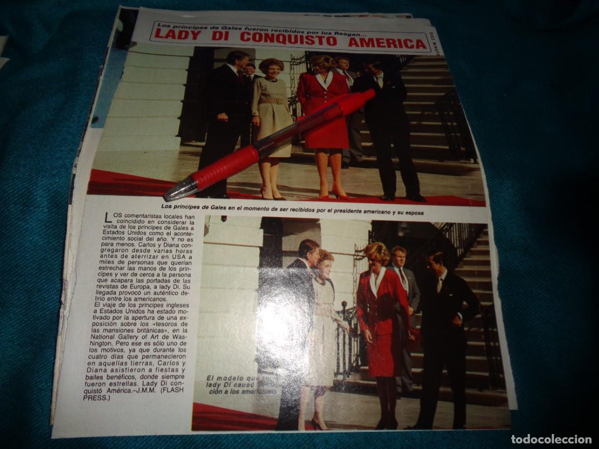 Coleccionismo de Revista Diez Minutos: RECORTE : LADY DI CONQUISTO AMERICA. DIEZ MINUTOS, NOVBR 1985