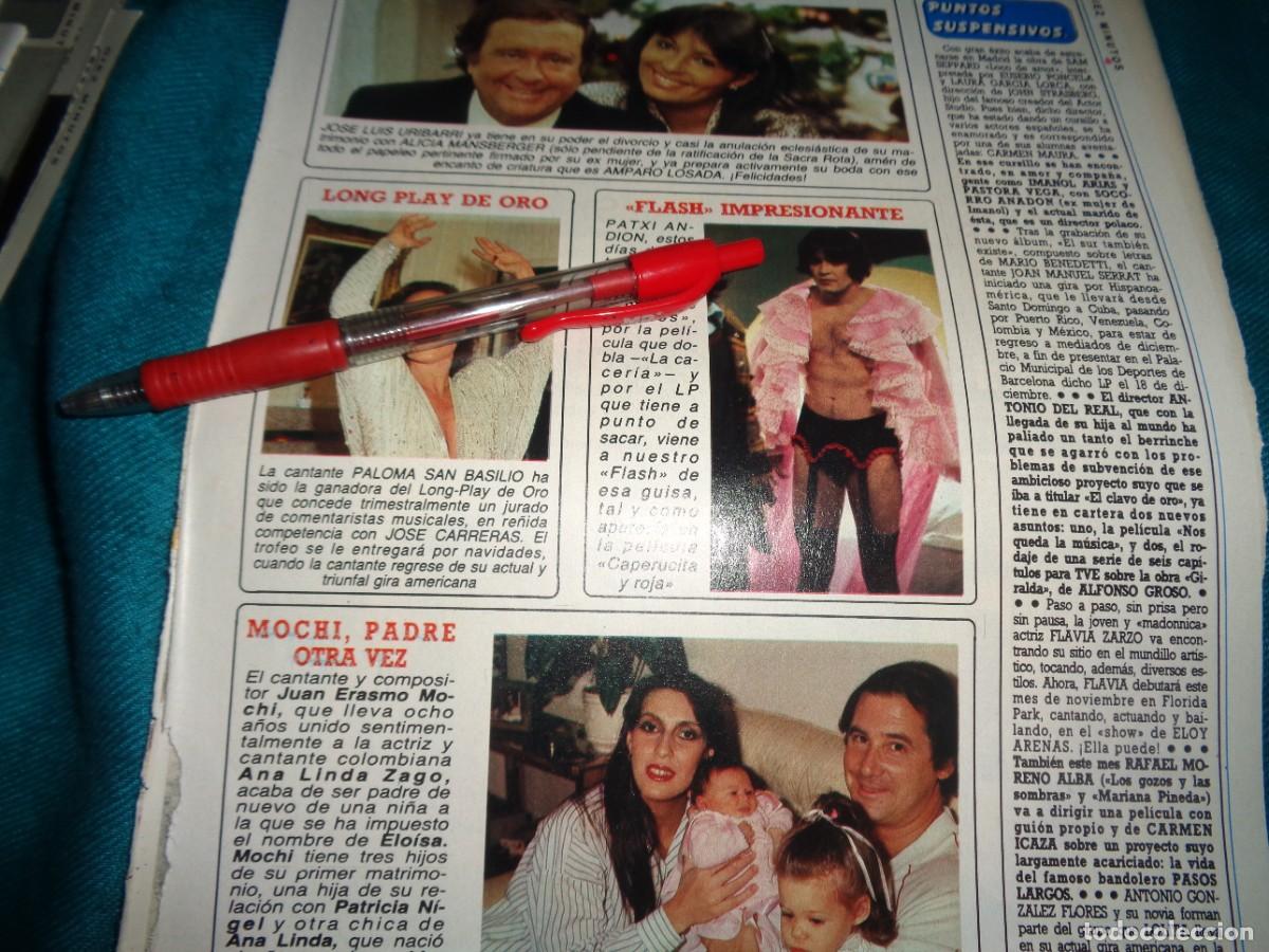 Coleccionismo de Revista Diez Minutos: RECORTE : PALOMA SAN BASILIO, LONG PLAY DE ORO .DIEZ MINUTOS, NOVBR 1985