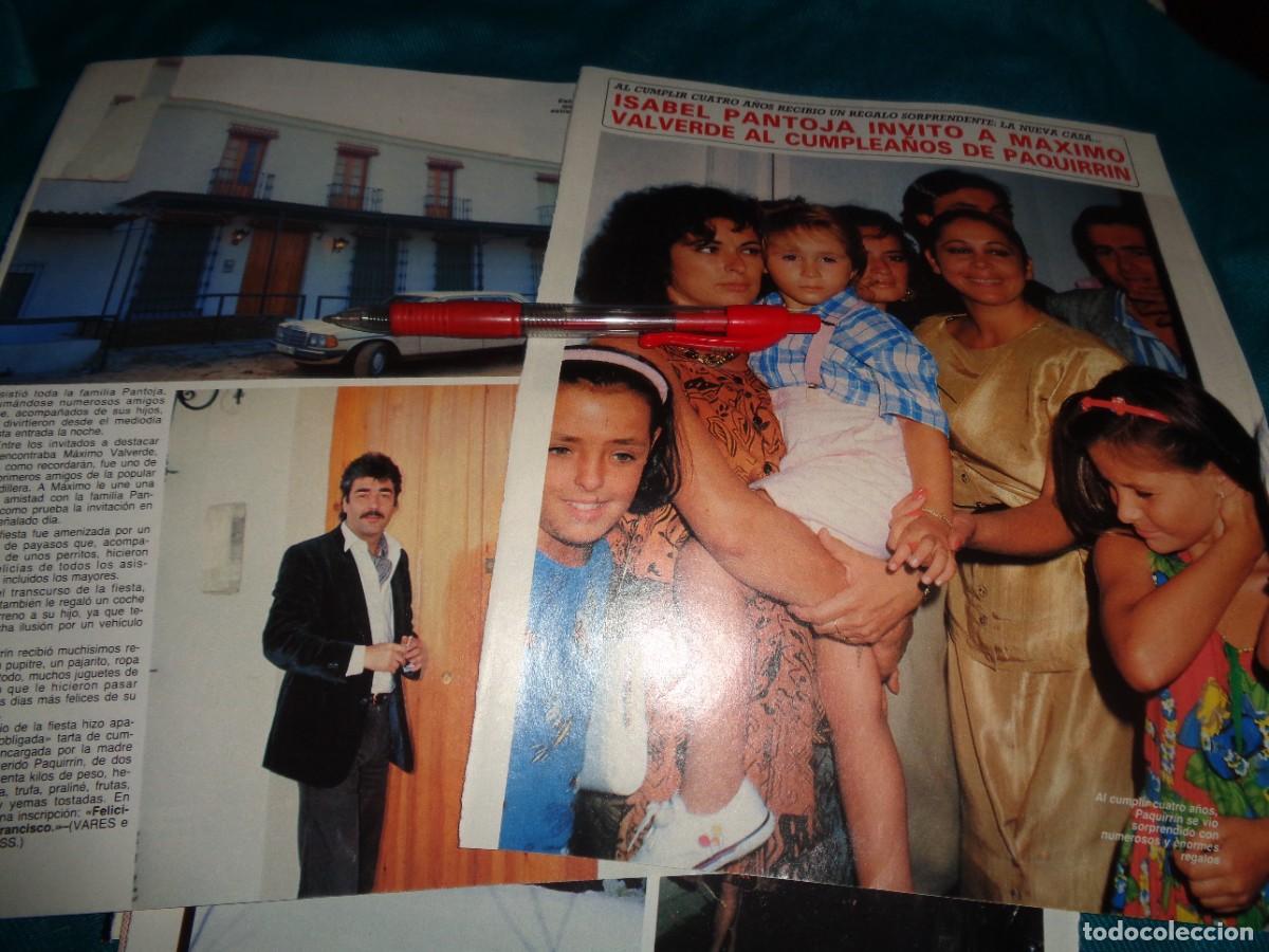Collection Magazine Diez Minutos: RECORTE : ISABEL PANTOJA INVITA A MAXIMO VALVERDE A CUMPLEA&Ntilde;OS PAQUIRRIN. DIEZ MINUTOS, FEBR 1988