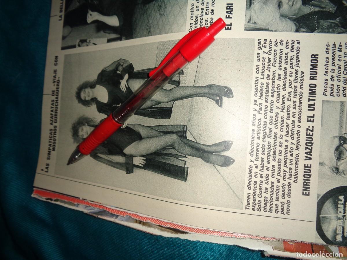 Coleccionismo de Revista Diez Minutos: RECORTE : AZAFATAS DE &rdquo;VIAJE CON NOSOTROS GURRUCHAGUERO&rdquo;. DIEZ MINUTOS, FEBR 1988