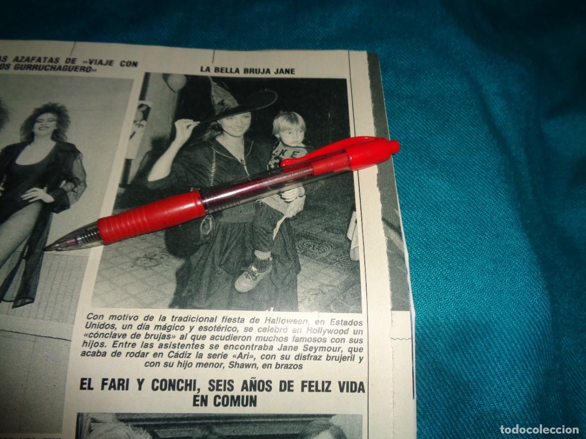 Coleccionismo de Revista Diez Minutos: RECORTE : JANE SAYMOUR EN FIESTA DE HALLOWEEN. DIEZ MINUTOS, FEBR 1988