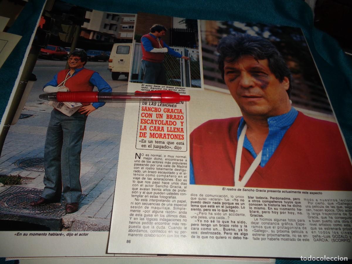 Collection Magazine Diez Minutos: RECORTE : SANCHO GRACIA, LESIONADO. DIEZ MINUTOS, FEBR 1988