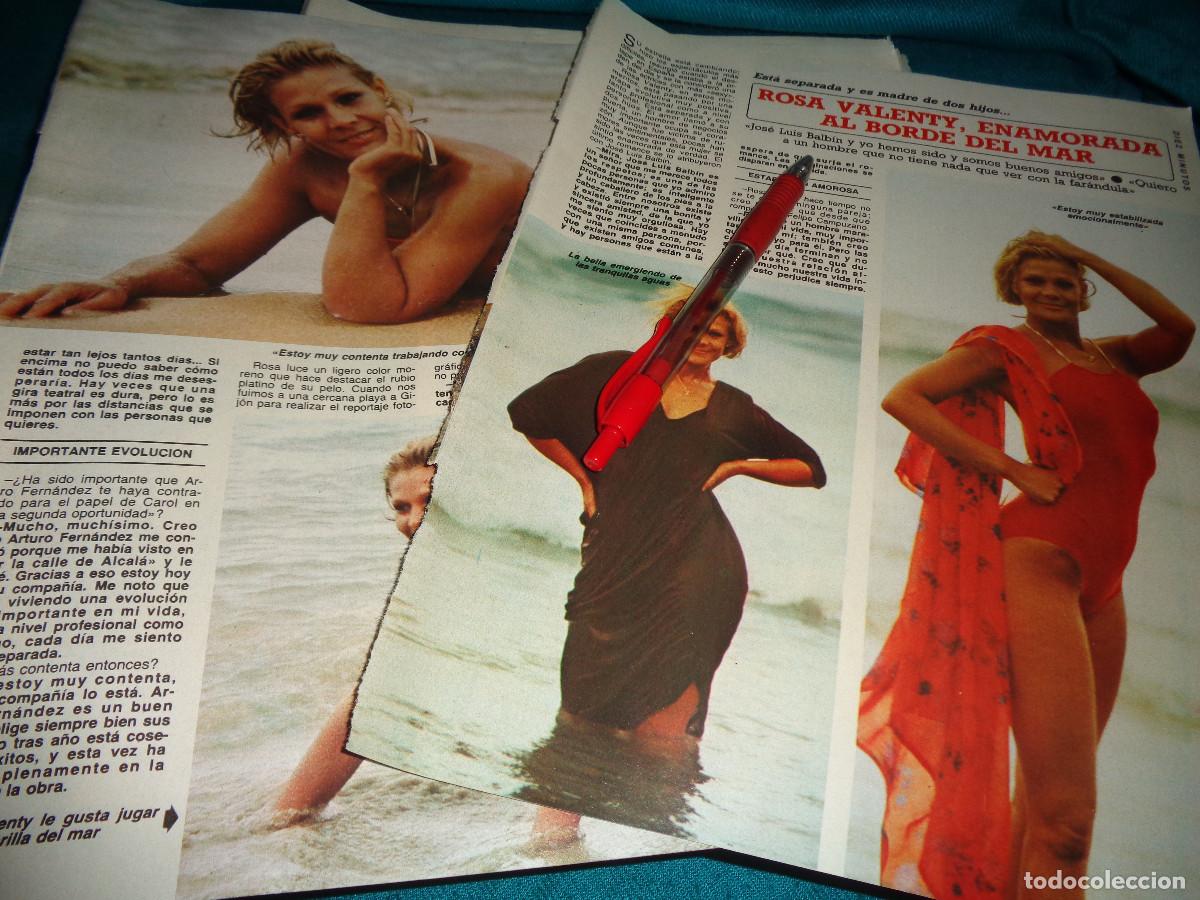 Collection Magazine Diez Minutos: RECORTE : ROSA VALENTY, ENAMORADA DEL MAR. DIEZ MINUTOS, SEPTM 1985