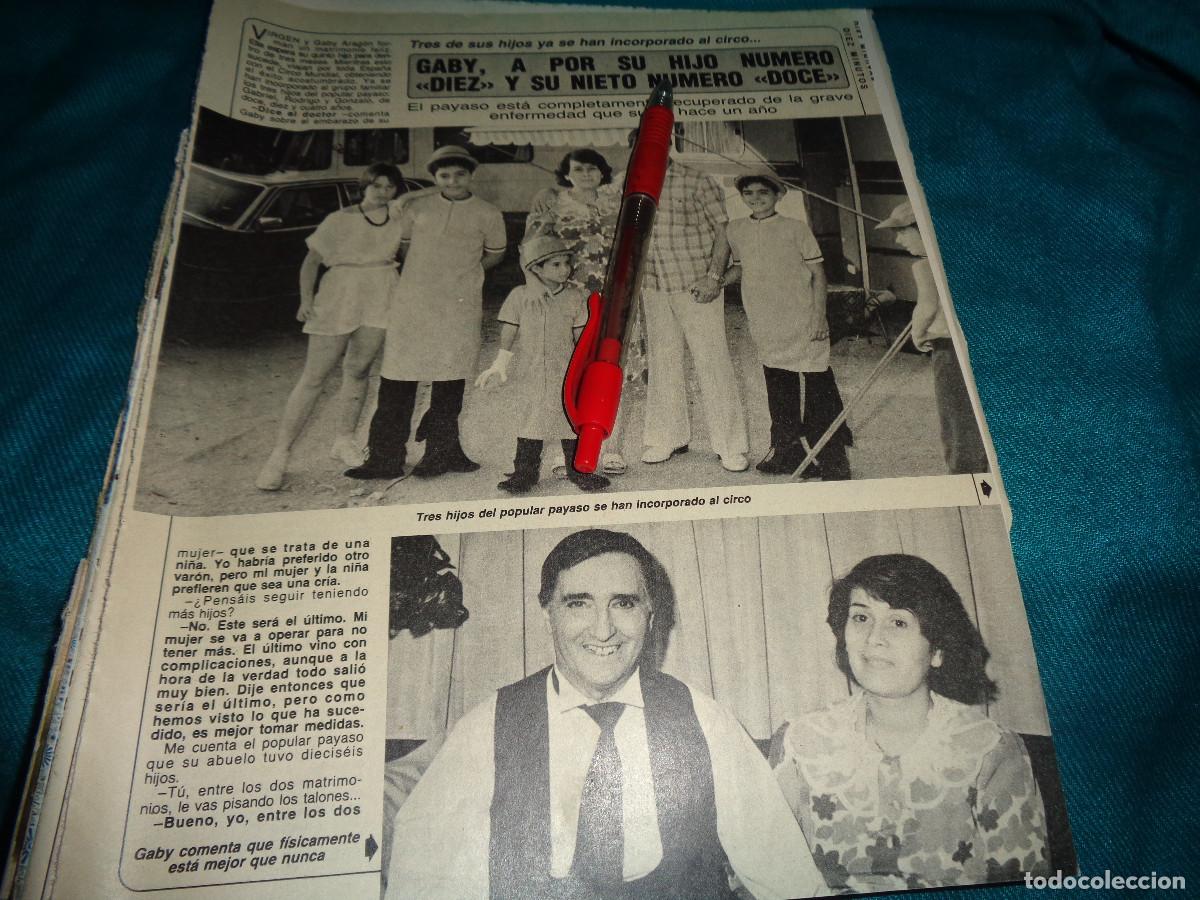 Collection Magazine Diez Minutos: RECORTE : GABY, A POR SU HIJO N&ordm; 10. DIEZ MINUTOS, SEPTM 1985