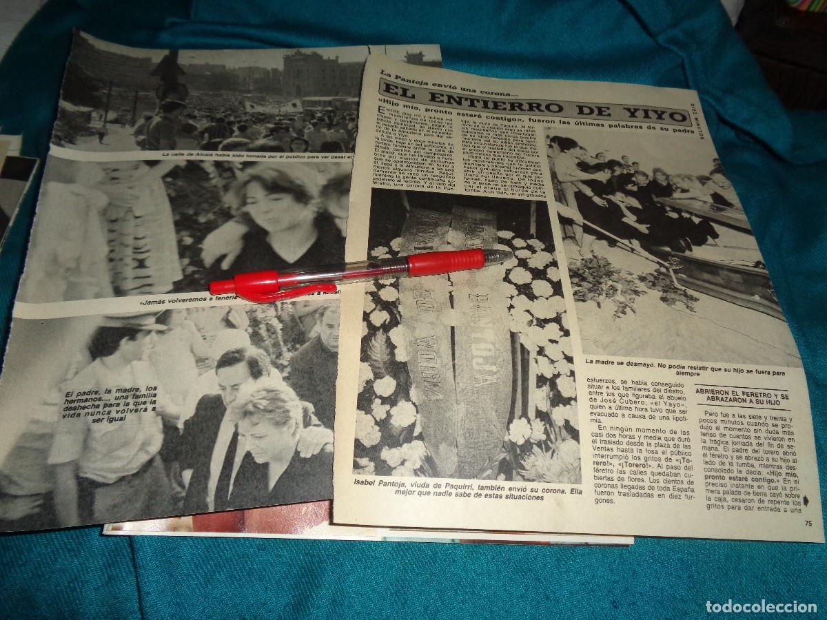 Coleccionismo de Revista Diez Minutos: RECORTE : ENTIERRO DEL TORERO EL YIYO. DIEZ MINUTOS, SEPTM 1985