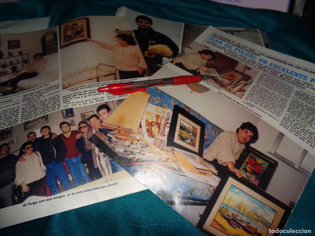 Coleccionismo de Revista Diez Minutos: RECORTE : EL DUO SACAPUNTAS : JUAN EL PULGA, PINTOR Y MANOLO, EL LINTERNA. DIEZ MINUTOS, ENERO 1988
