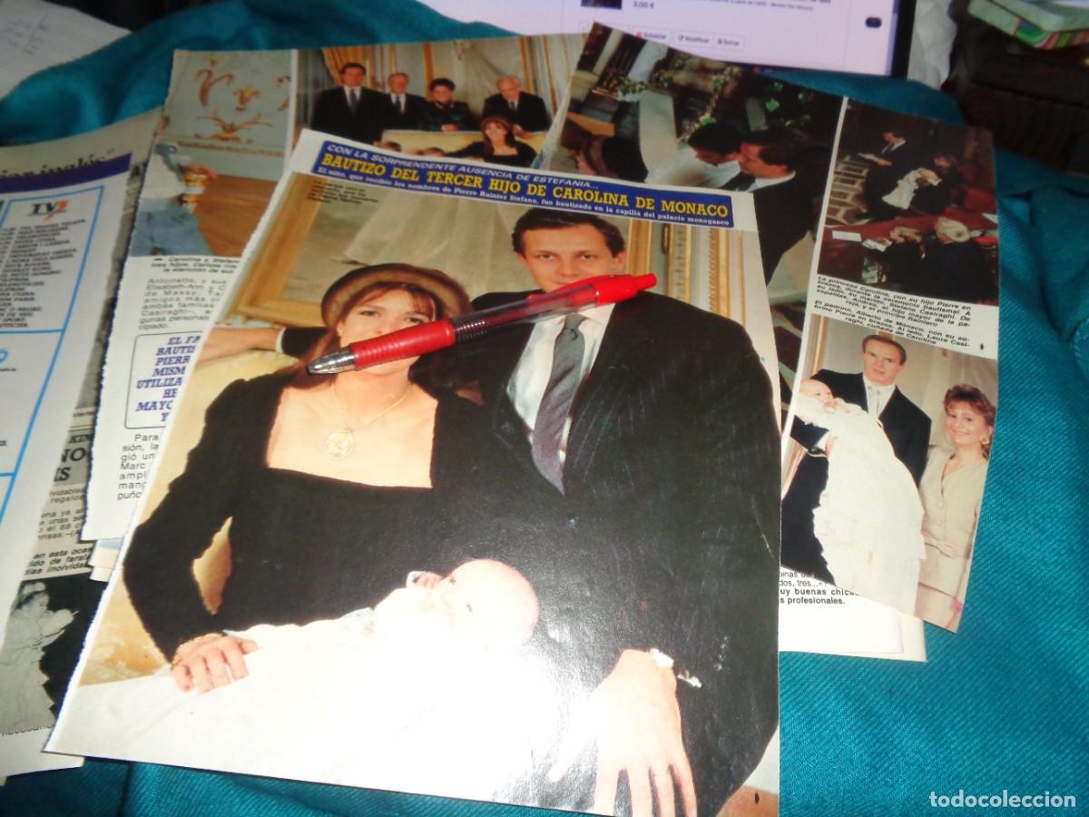 Coleccionismo de Revista Diez Minutos: RECORTE : BAUTIZO DEL TERCER HIJO DE CAROLINA DE MONACO. DIEZ MINUTOS, ENERO 1988