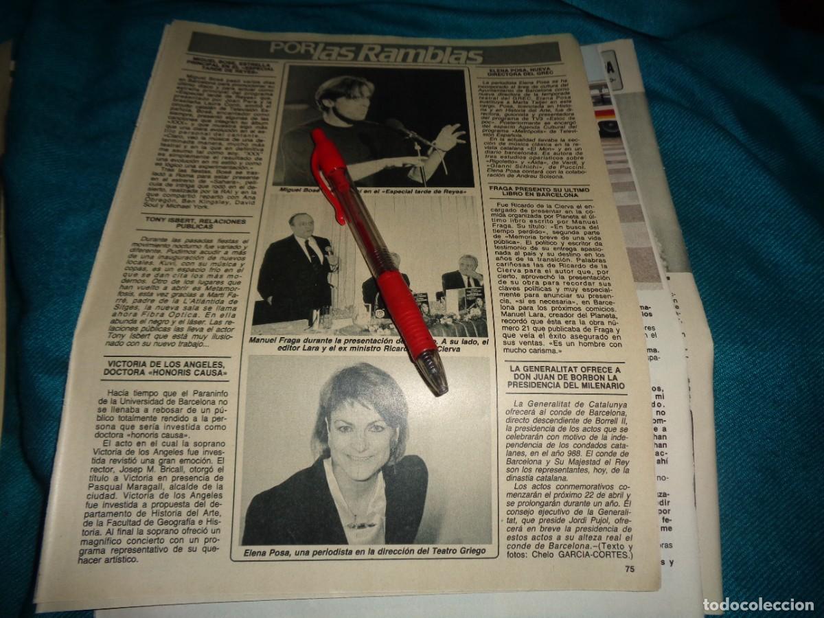 Coleccionismo de Revista Diez Minutos: RECORTE : MIGUEL BOSE, EN EL ESPECIAL TARDE DE REYES. DIEZ MINUTOS, ENERO 1988