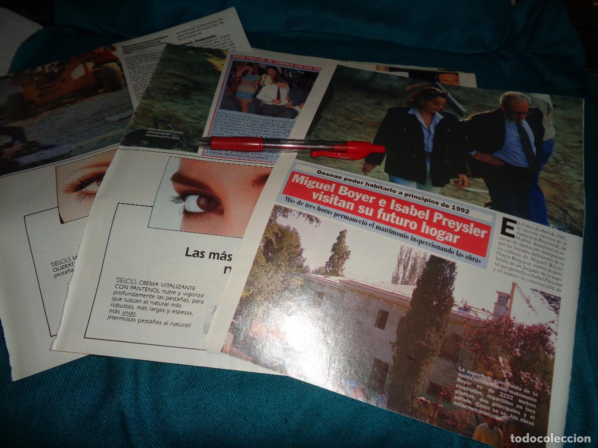 Coleccionismo de Revista Diez Minutos: RECORTE : ISABEL PRESLEY Y MIGUEL BOYER, VISITAN SU NUEVO HOGAR. DIEZ MINUTOS, JUNIO 1991